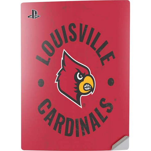 University of Louisville Cardinals Faded PS5 Digital Edition Console Skin